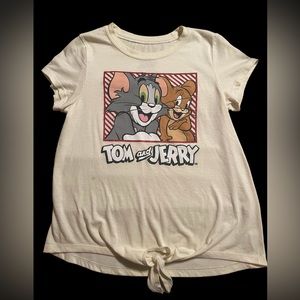 Used girls Tom and Jerry shirt size L